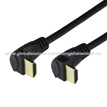 China 90 Degree Hdmi Cable With Ethernet Right Angle Supports 3d 4k For Ps 3 Ps 4 On Global Sources 90 Degree Hdmi Cable Hdmi Cables Ps4 Hdmi Cable 4k