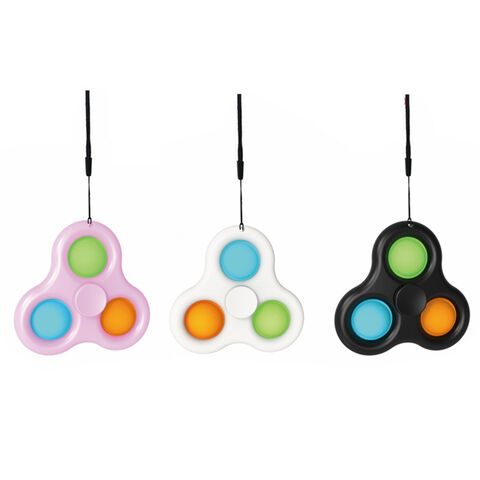 China Fidget spinner amazon hot anti stress push simple dimple spinning ...