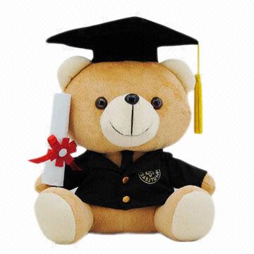 teddy bear with graduation hat