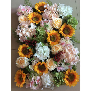 Oem Artificial Green Silk Flowers Wedding Party Stage Decoration