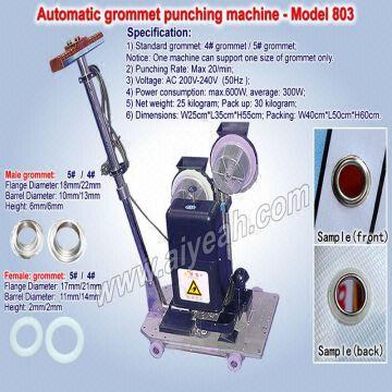Automatic Grommet Punching Machine Global Sources