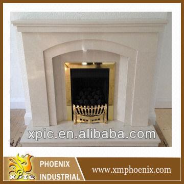 French Modern Marble Fireplace Mantel English Style Simple Mantel