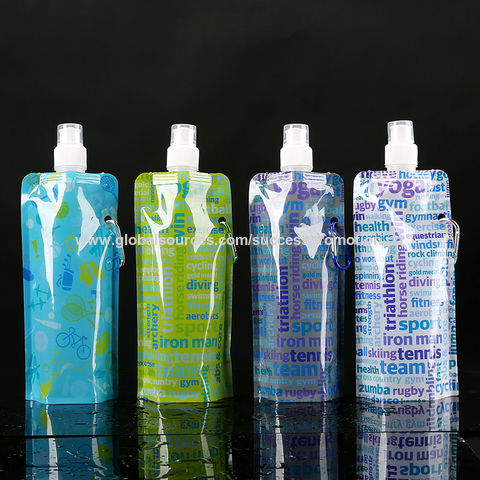China Promotional Custom PE Plastic BPA Free Portable Foldable Water ...