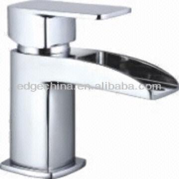 Soft Square Waterfall Open Spout Mono Basin Tap Faucet Global