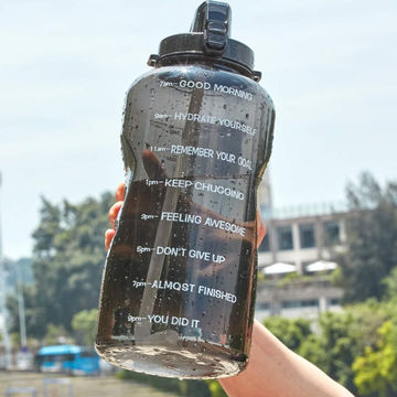 China Tritan BPA Free Water Jug 64oz Motivational Plastic Gallon Water ...