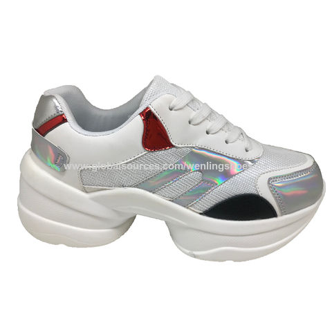 tennis shoes with platform heels