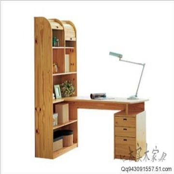 Solid Wood Pine Wood Book Shelf Desk Table Studio Study Room