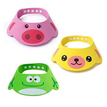 Baby Hat Toddler Kids Wash Hair Shield Direct Visor Capscartoon