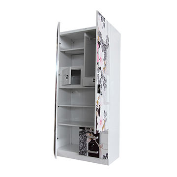 India Style 2 Door Bedroom Metal Wardrobe Steel Almirah