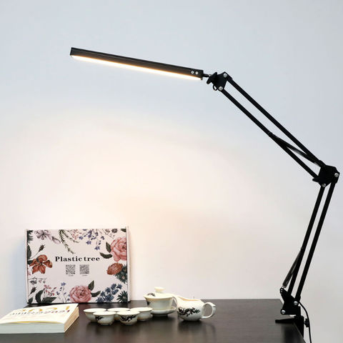 Long Arm Reading Folding Table Lamp, Table Lamp With Reading Arm