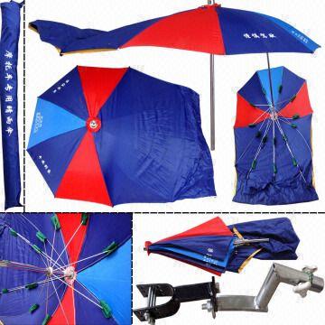 umbrella on a bike