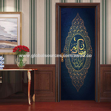 3d New Arrival Islamic Patterns Pvc Door Sticker Window Vinyl Decal Wallpaper Bedroom Home Decor Global Sources