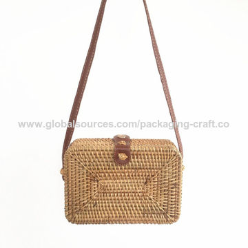 rattan bag square