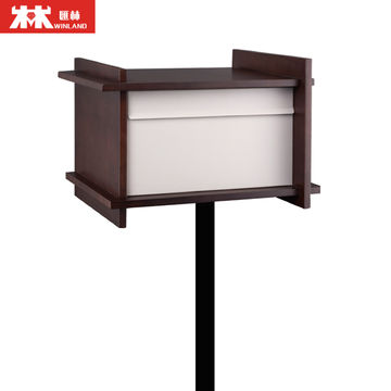 Fashion Type Post Standing Box Decorative Letter Box Cement