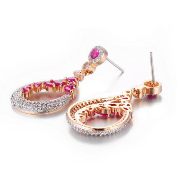 China 2017 High End Design Elegant Gold Plated Br Earrings On China 2017 High End Design Elegant Gold Plated Br Earrings