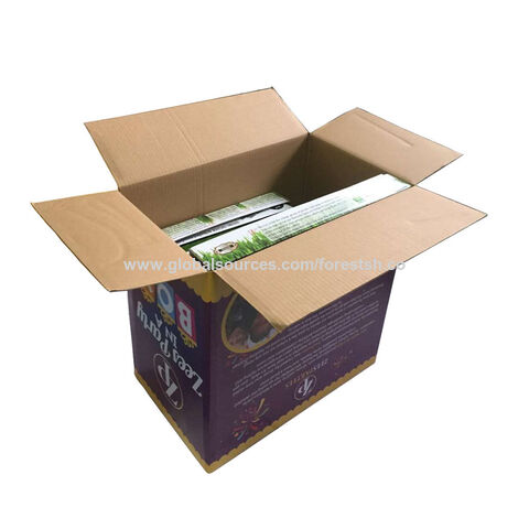 colored corrugated shipping boxes
