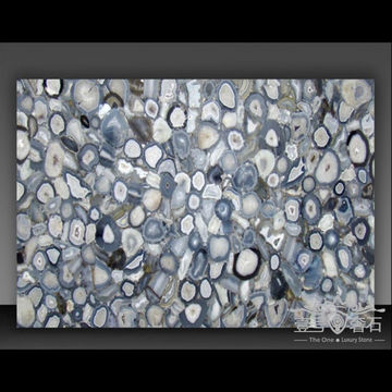 China Good Price For Luxury Gemstone Translucent Grey Agate Semi Precious Stone Grey Agate Gemstone Slab On Global Sources Modular Bathroom Prefabricated Villa Semi Precious