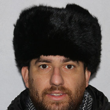 black fur winter hat