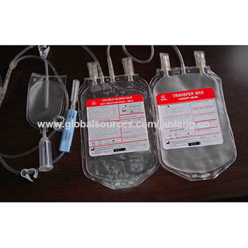 China Sterile Double Cpda1 Blood Bag 450ml For Human Blood Transfusion On Global Sources Double Blood Bag Cpda1 Bag Blood Transfusion