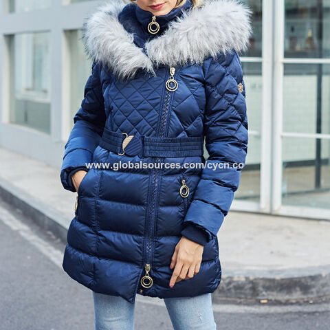 ladies jacket with fur hood