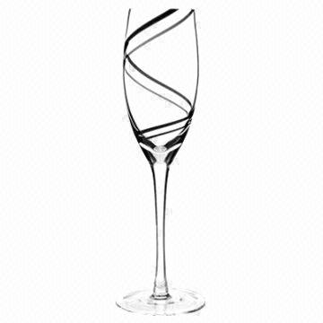 swirl champagne flutes