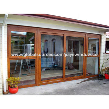 China Single Glass Upvc Vinyl Sliding Door From Qingdao