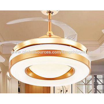 China 42 Ceiling Fan With Led Light 4 Blades Acrylic Light