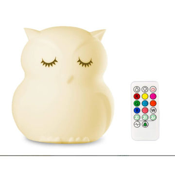 China Owl Night Light For Kids Baby Silence Night Light Led Nursery Lamp Dimmable Baby Night Light On Global Sources Led Lamp Plastics Led Table Lamp Led Warm White Lamp