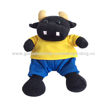 black cow stuffed animal