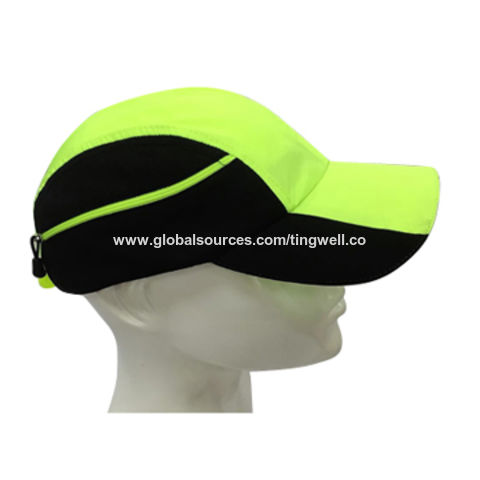 running hat with pocket