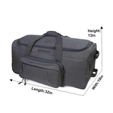 tactical duffle bag with wheels