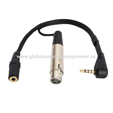 China Trrs To Xlr Microphone 3 5mm Monitoring Jack Cable For Select Iphone Ipod Ipad On Global Sources Xlr Cable Balanced Xlr Cable Microphone Cable