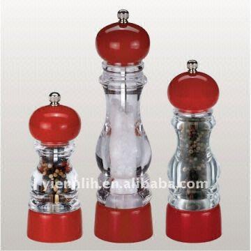 red salt and pepper mills