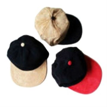 suede leather cap