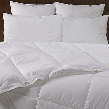 China 100 Cotton Cover Goose Duck Down Feather Comforter On