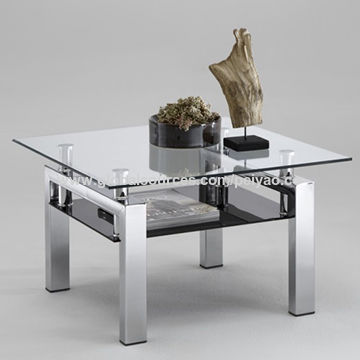 China Small Coffee Table Tempered Glass Top And Stainless Steel Legs On Global Sources Stainless Steel Side Table End Table Coffee Table