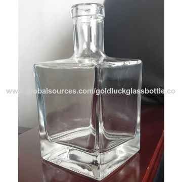 Download Glass Spirits Bottle 700ml Super Flint Square Glass Vodka Bottle Glass Gin Bottle Global Sources