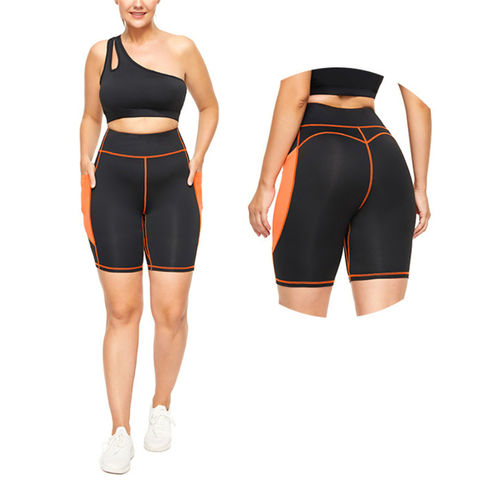 China Pantalones cortos de elevación del botín del motorista del gimnasio  de los pantalones cortos de los deportes del desgaste de la yoga de la  aptitud del extremo de las mujeres del