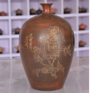 Large Floor Vase Hand Painting Ceramic China Artwork Vase Global