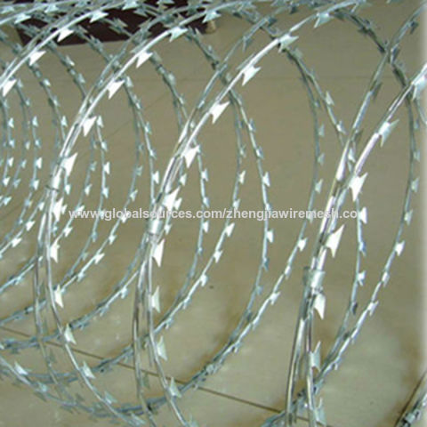 Galv Razor Wire China Galvanized Razor Wire on Global Sources,Hot-dipped galvanized ...