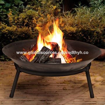 Cast Iron Fire Bowl Fire Pit Garden Outdoor Basket Modern Stylish