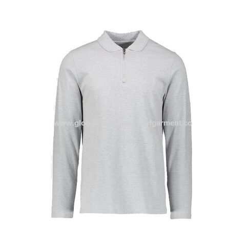 100 cotton long sleeve polo shirts