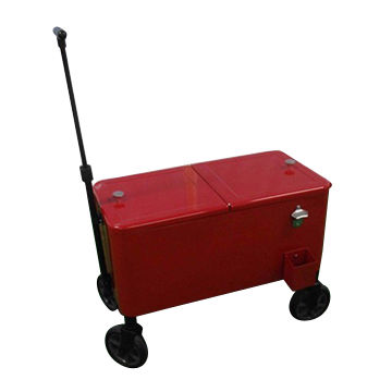 Large Steel Patio Deck Outdoor Bar Kitchen Cooler With Cart 80 Quart China Large Steel Patio Deck Outdoor Bar Kitchen Cooler