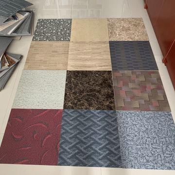 Stone Carpet Design Lvt Pvc Floor Tiles, Tile Floor Mat Design