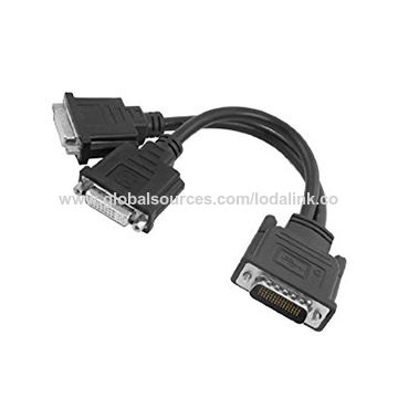 China Dms 59 Male To 2 Dual Link Dvi I 24 5 Pin Splitter Adapter Cable On Global Sources Dms 59 To Dvi Cable Lfh 59 To Dvi Cable Dvi To Hdmi Cable