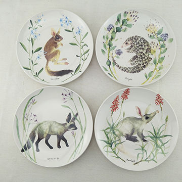 China 7 5inch 7 5 Ceramic Porcelain Cake Plate With Fresh Animal Design On Global Sources Dessert Plate Dessert Serving Dish Cake Plate