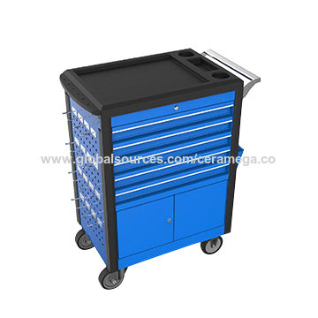 China 26 5 Drawer Metal Tool Box With Doors And Plastic Cover