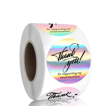Thank You For Supporting My Business Hologram Sticker Thank You Sticker Vinyl Label Sticker Roll Global Sources