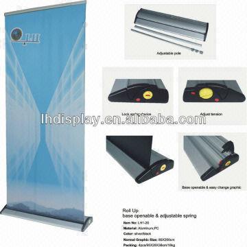Item Lh1 20 Name Cassette Aluminum Roll Up Banner Stand Material