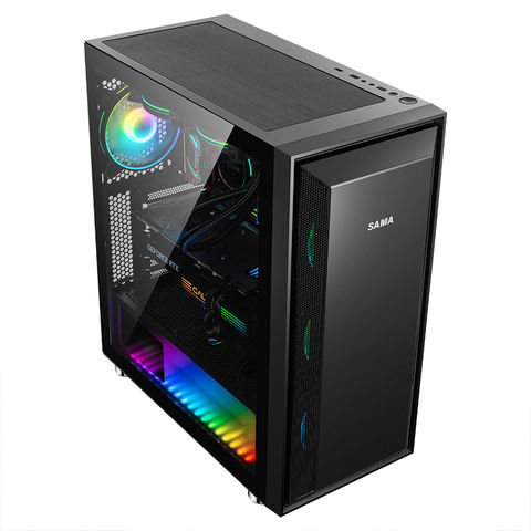 Terminal 1 Computer Case China SAMA W01 model front with wonderful air flow mesh computer cases ...